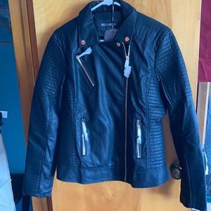 Faux Leather Jacket